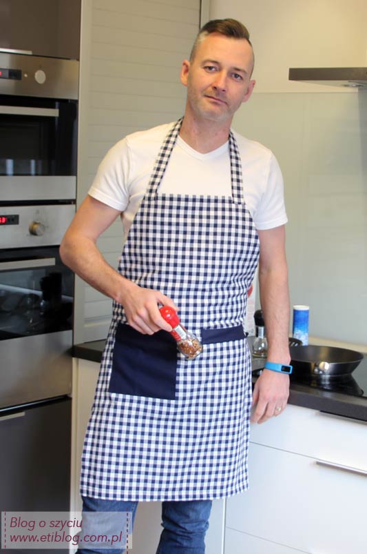 Jak uszyć fartuch kuchenny męski (szycie krok po kroku) + opis jak przygotować wykrój
