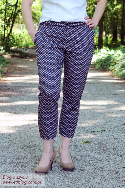 Opis jak uszyć spodnie cygaretki dla kobieti - tutorial - eti blog o szyciu